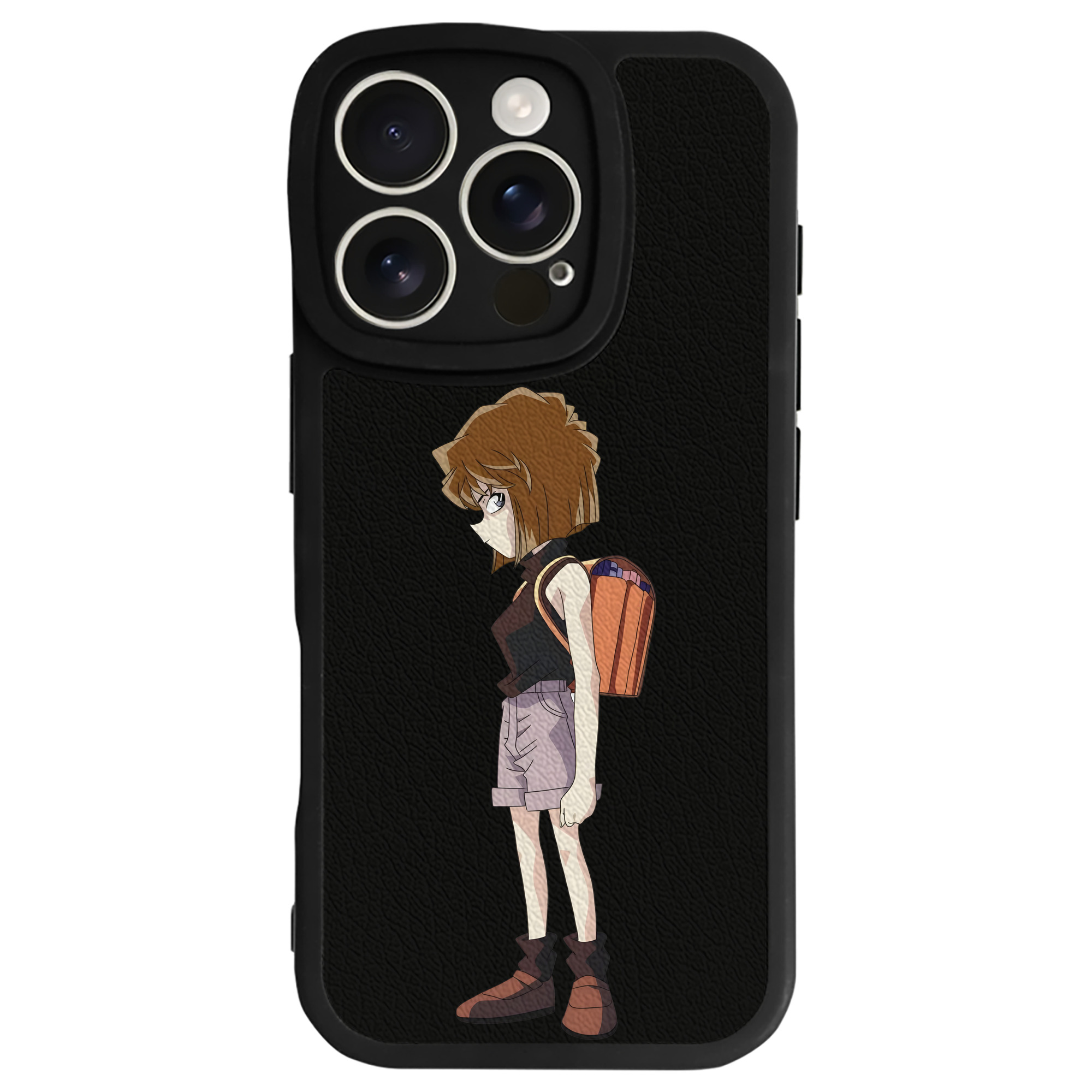 （画像用） 名探偵コナン 灰原 哀 はいばら あい Detective Conan Anita Hailey、Vi Graythorn Haibara Ai 【iPhone 16シリーズ対応】シリコンスマホケース（レザー調） 材質：シリコン